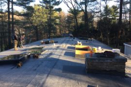 Epdm flat Roof Replacement Dedham MA